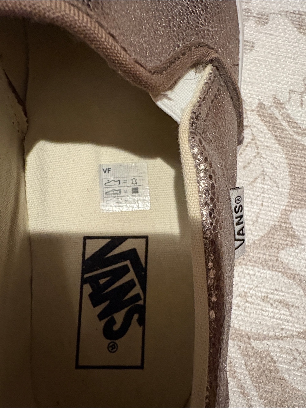 Vans Metallic Bronze Slip-On Sneakers - Picture 4 of 5